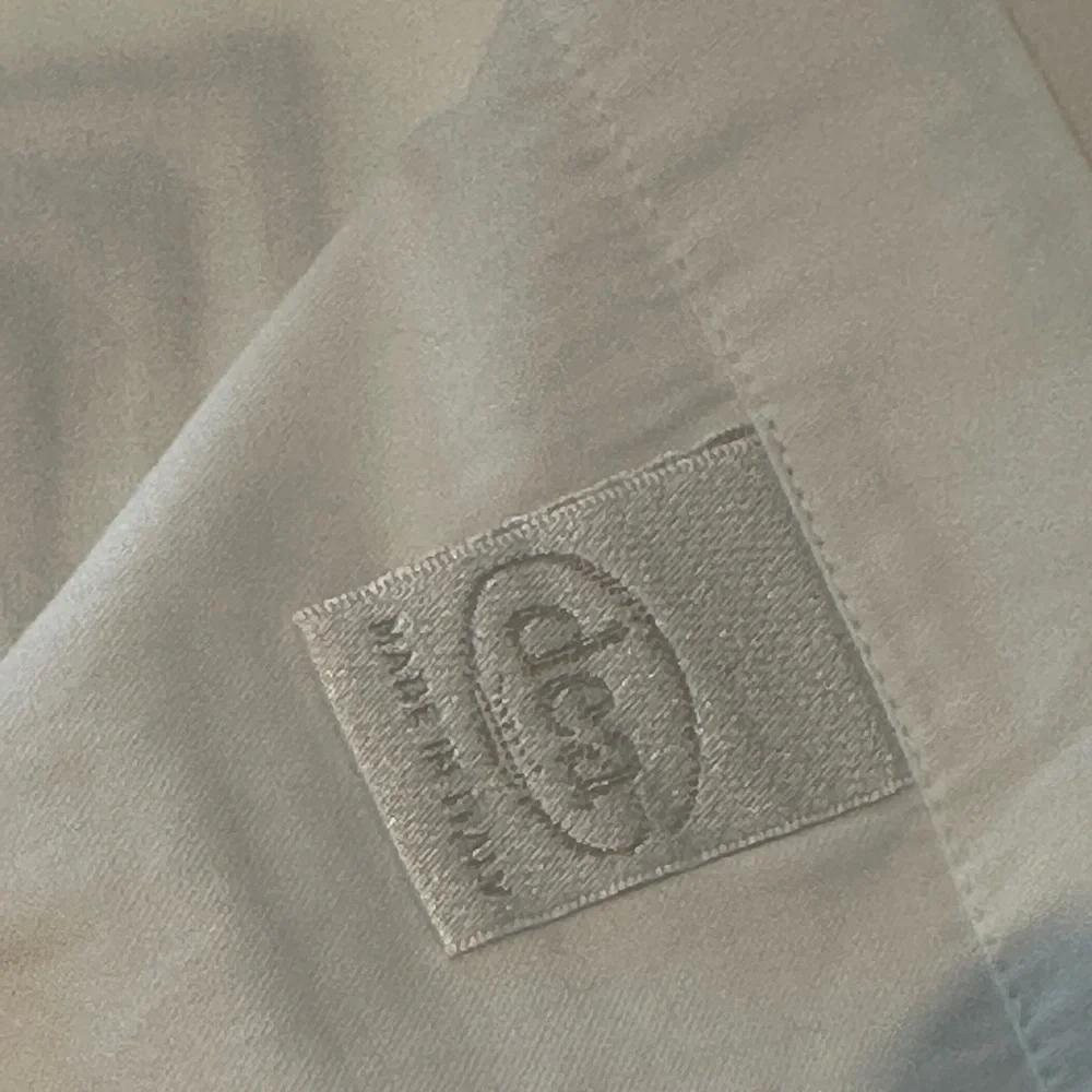 DEA made in Italy king size pillow Sham, white with  gray embroidered